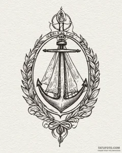 Tattoo design a small, elegant symbol behind... - эскиз тату (№1753026185_0, 20.07.2025 15:43) — Tatufoto.com