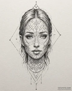 Tattoo design a pixelated character fading in... - эскиз тату (№1753026515_0, 20.07.2025 15:48) — Tatufoto.com