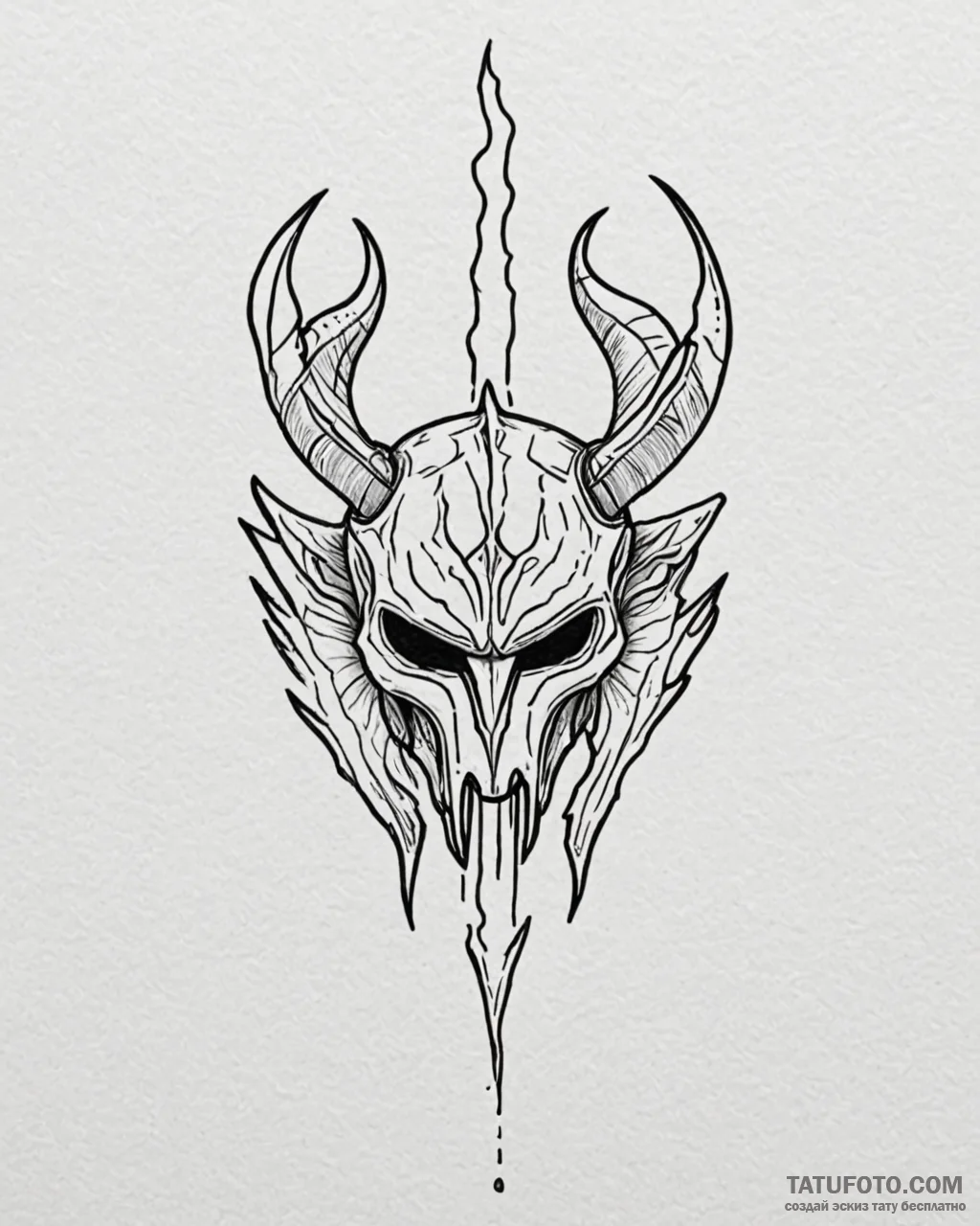40. neo-traditional design of the mythosaur s… — эскиз тату (№1753026763_0, 20.07.2025 15:52) — Tatufoto.com