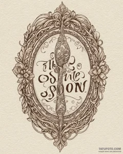 A graphic tattoo of the phrase "there is no s... - эскиз тату (№1753027836_0, 20.07.2025 16:10) — Tatufoto.com