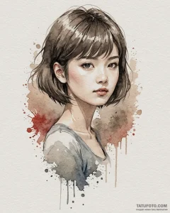 A neo-traditional portrait of chihiro/sen, lo... - эскиз тату (№1753028498_0, 20.07.2025 16:21) — Tatufoto.com