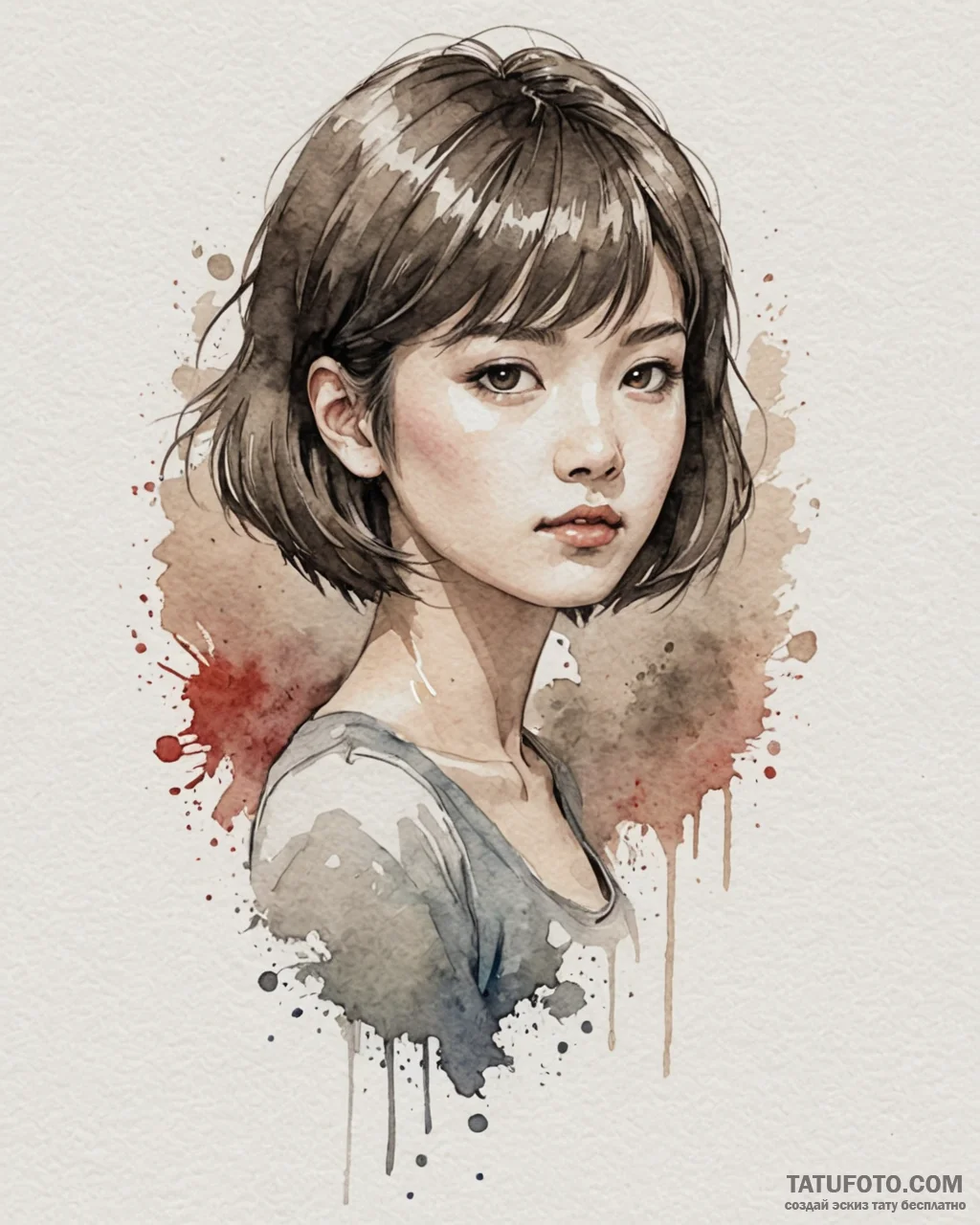 A neo-traditional portrait of chihiro/sen, lo… — эскиз тату (№1753028498_0, 20.07.2025 16:21) — Tatufoto.com