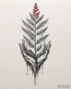 Tattoo sketch a strong, unyielding redwood se... - эскиз тату (№1753028998_0, 20.07.2025 16:29) — Tatufoto.com