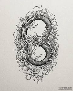 Tattoo design a minimalist "respawn" symbol w... - эскиз тату (№1753029497_0, 20.07.2025 16:38) — Tatufoto.com