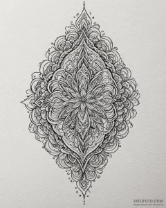 Tattoo sketch a minimalist symbol on the side... - эскиз тату (№1753029910_0, 20.07.2025 16:45) — Tatufoto.com