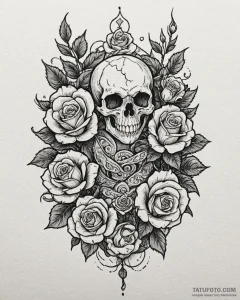 Tattoo sketch a playful monster or creature d... - эскиз тату (№1753032391_0, 20.07.2025 17:26) — Tatufoto.com