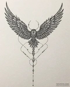 93. tattoo sketch: "vetar" rune subtly integr... - эскиз тату (№1753033301_0, 20.07.2025 17:41) — Tatufoto.com