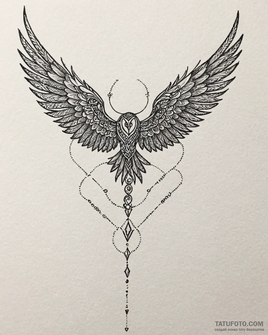 93. tattoo sketch: "vetar" rune subtly integr... - эскиз тату (№1753033301_0, 20.07.2025 17:41) — Tatufoto.com