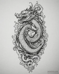 Tattoo design a key, intricate and strong, re... - эскиз тату (№1753033550_0, 20.07.2025 17:45) — Tatufoto.com