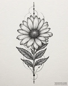 Tattoo sketch a slender sprig of lavender or... - эскиз тату (№1753034791_0, 20.07.2025 18:06) — Tatufoto.com