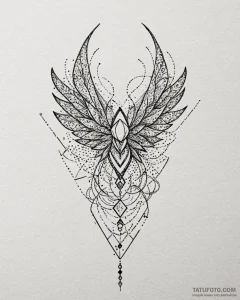 Tattoo design a subtle line accentuating the... - эскиз тату (№1753037677_0, 20.07.2025 18:54) — Tatufoto.com