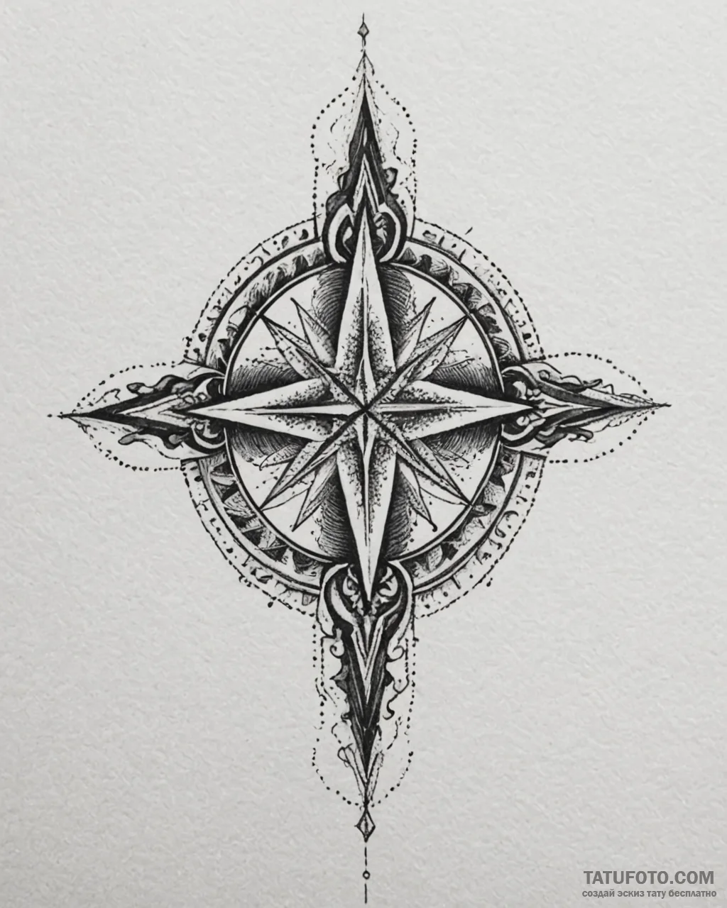Tattoo sketch: the svarozhich symbol (often a... - эскиз тату (№1753038913_0, 20.07.2025 19:15) — Tatufoto.com