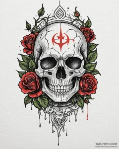 Tattoo sketch a zodiac symbol melting or drip... - эскиз тату (№1753039244_0, 20.07.2025 19:20) — Tatufoto.com