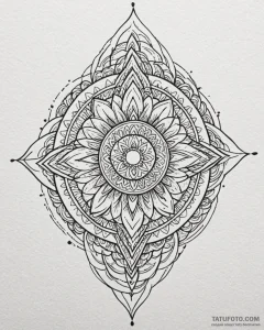 Tattoo design an abstract ripple effect from... - эскиз тату (№1753039822_0, 20.07.2025 19:30) — Tatufoto.com