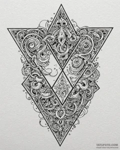 A linework tattoo of the squid game symbols:... - эскиз тату (№1753039987_0, 20.07.2025 19:33) — Tatufoto.com