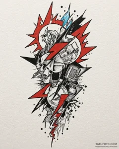 Lightning, tattoo flash sheet design, vibrant... - эскиз тату (№1753040562_0, 20.07.2025 19:42) — Tatufoto.com