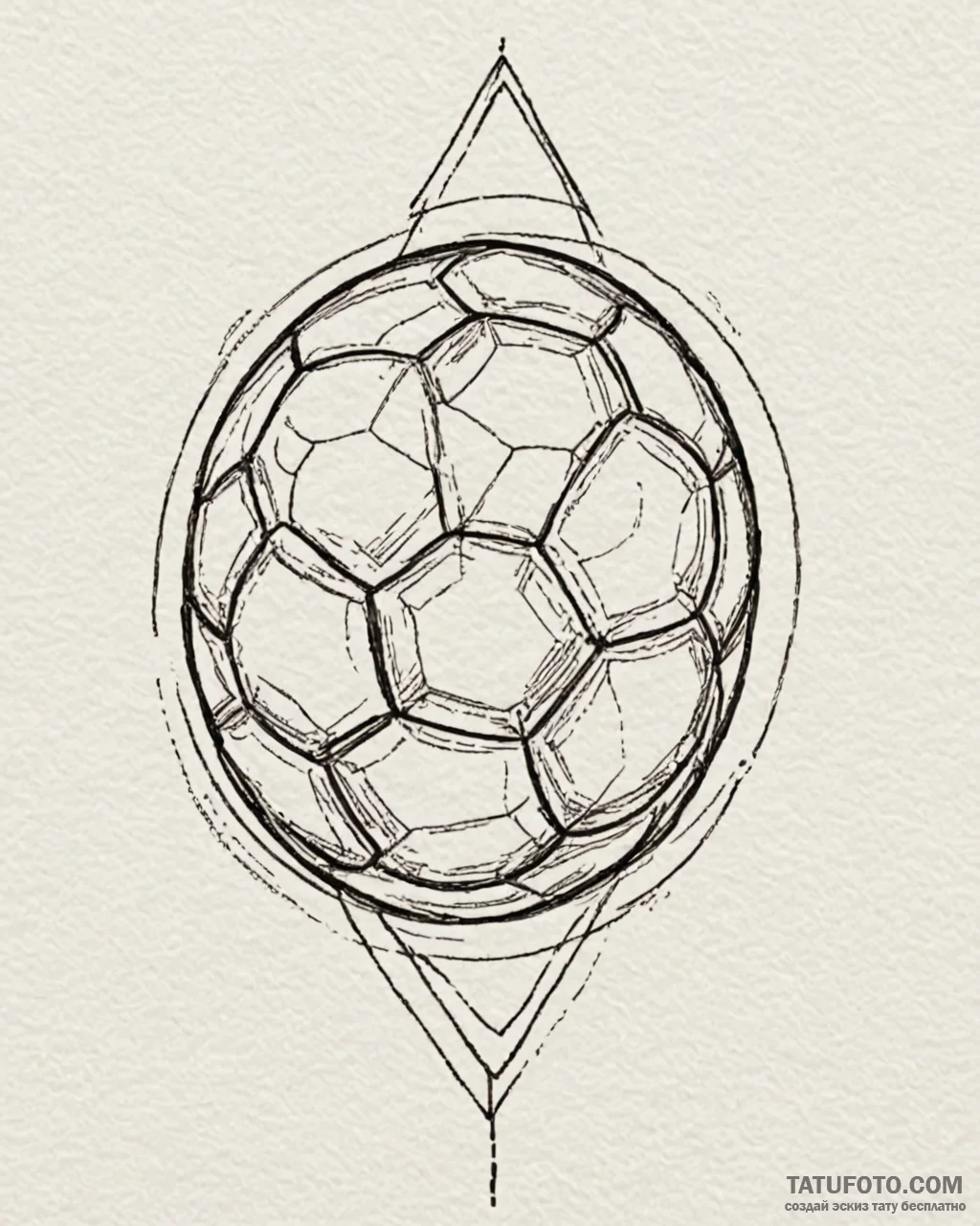 Soccer ball, tattoo sketch design, linework t... - эскиз тату (№1753041472_0, 20.07.2025 19:57) — Tatufoto.com