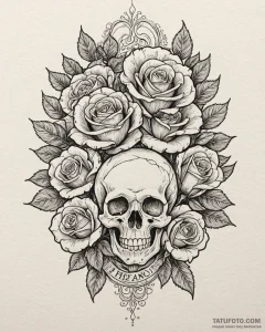 Tattoo design an abstract representation of h... - эскиз тату (№1753041637_0, 20.07.2025 20:00) — Tatufoto.com