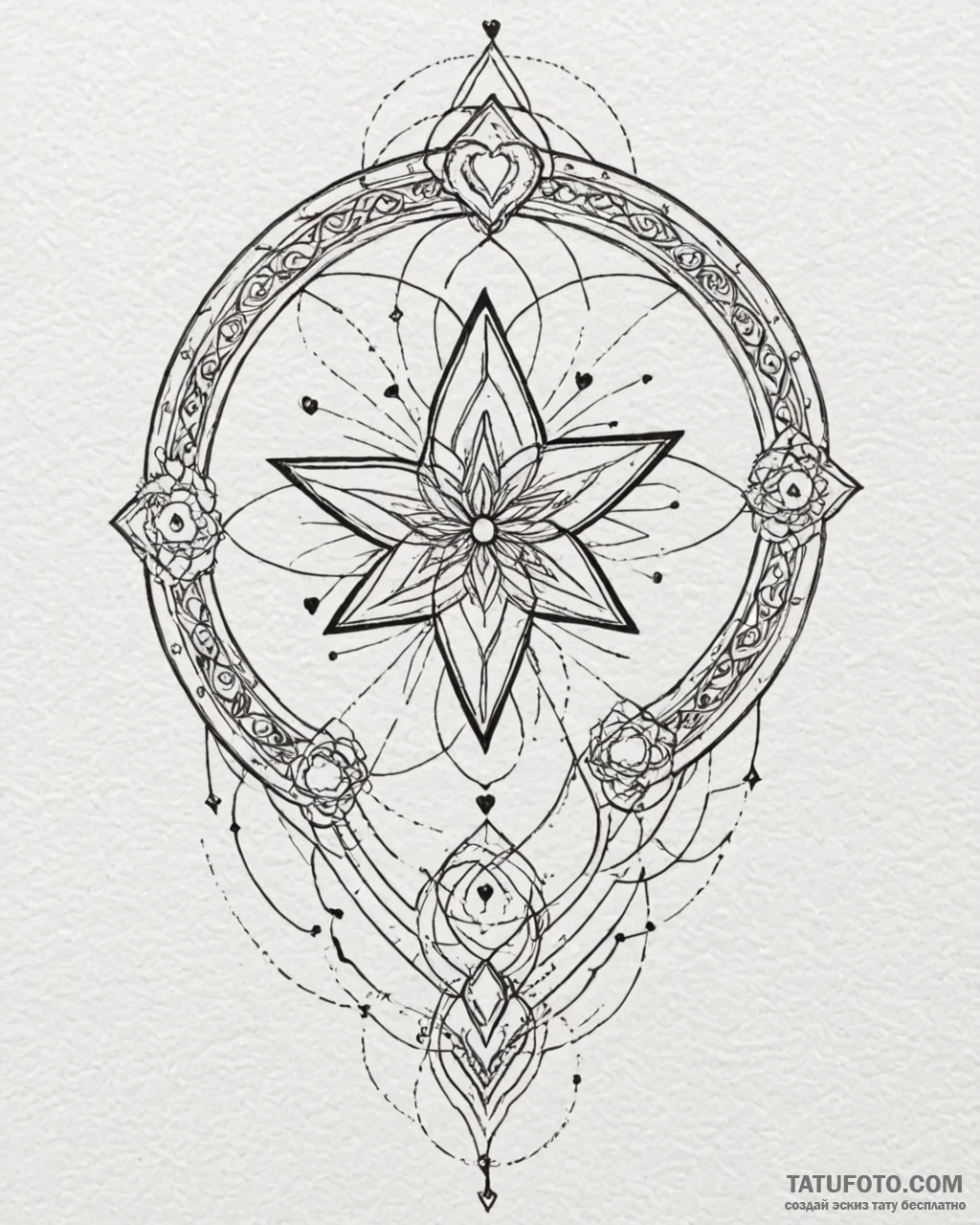 Tattoo sketch a shooting star leaving a trail… — эскиз тату (№1753043041_0, 20.07.2025 20:24) — Tatufoto.com