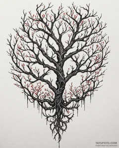 64. tattoo design: a "chernobog" rune intertw... - эскиз тату (№1753043951_0, 20.07.2025 20:39) — Tatufoto.com