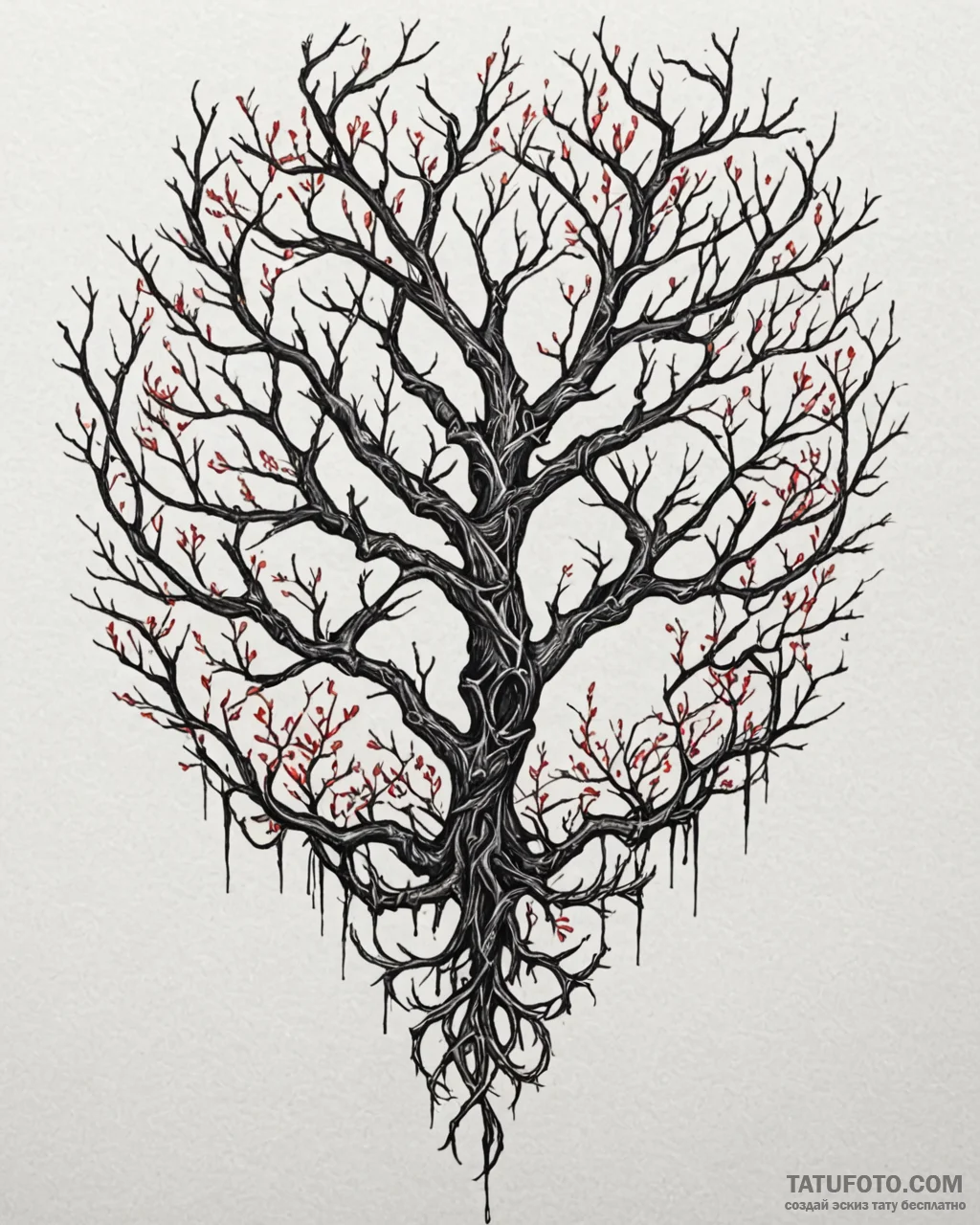 64. tattoo design: a «chernobog» rune intertw… — эскиз тату (№1753043951_0, 20.07.2025 20:39) — Tatufoto.com