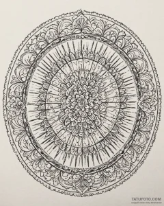 Tattoo design: a circular or mandalic arrange... - эскиз тату (№1753044777_0, 20.07.2025 20:52) — Tatufoto.com