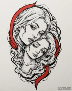Icon of god mothers, concept art for tattoo,... - эскиз тату (№1753048822_0, 20.07.2025 22:00) — Tatufoto.com