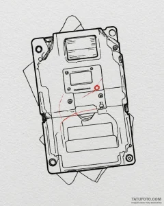Tattoo sketch a floppy disk transforming into... - эскиз тату (№1753048904_0, 20.07.2025 22:01) — Tatufoto.com