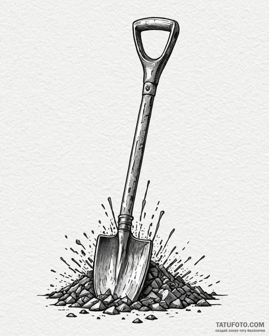 Tattoo design a generic military shovel or en… — эскиз тату (№1753054845_0, 20.07.2025 23:40) — Tatufoto.com