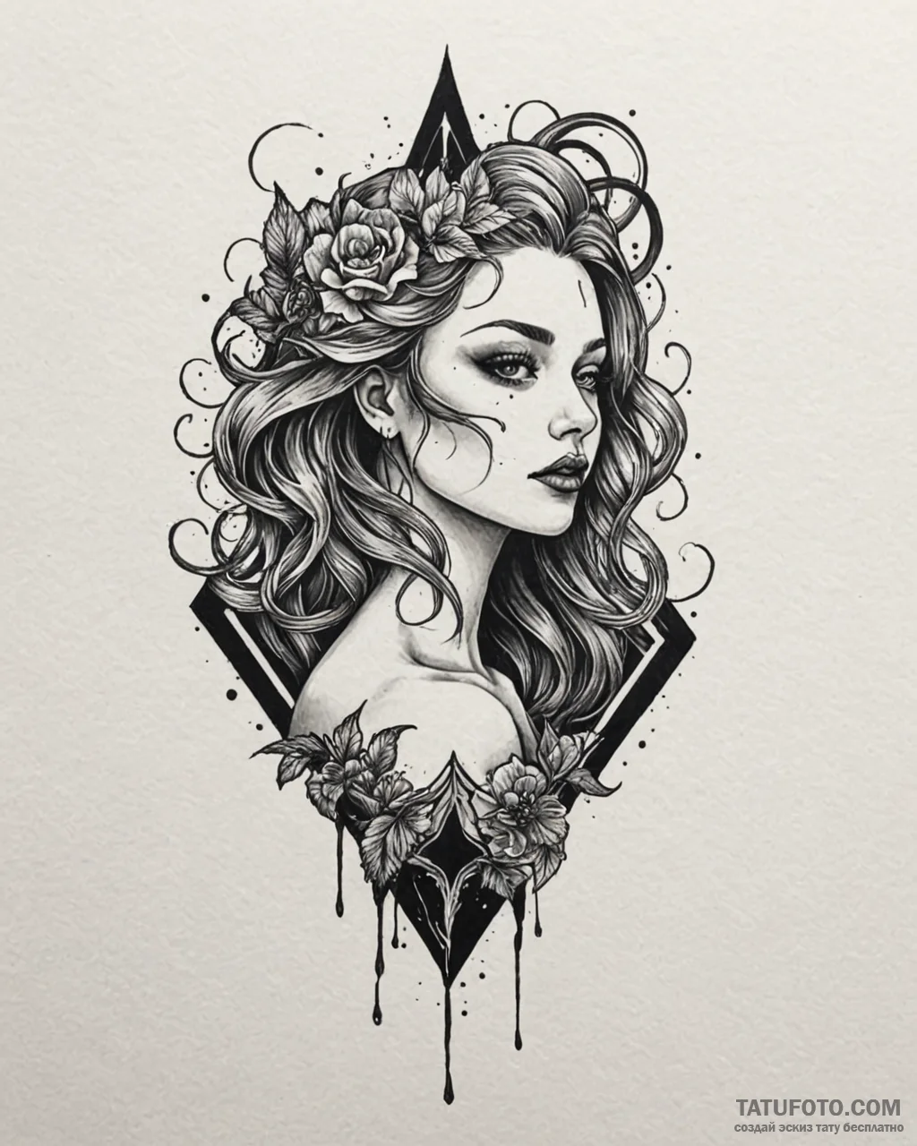 Moody & atmospheric, tattoo line art, blackwo… — эскиз тату (№1753056497_0, 21.07.2025 00:08) — Tatufoto.com
