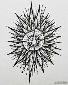 Tattoo sketch an abstract 'force field' radia... - эскиз тату (№1753057572_0, 21.07.2025 00:26) — Tatufoto.com
