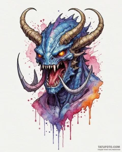 A neo-traditional portrait of a zergling from... - эскиз тату (№1753060046_0, 21.07.2025 01:07) — Tatufoto.com