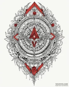 Tattoo sketch an abstract representation of a... - эскиз тату (№1753061200_0, 21.07.2025 01:26) — Tatufoto.com
