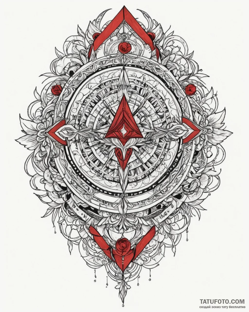 Tattoo sketch an abstract representation of a… — эскиз тату (№1753061200_0, 21.07.2025 01:26) — Tatufoto.com