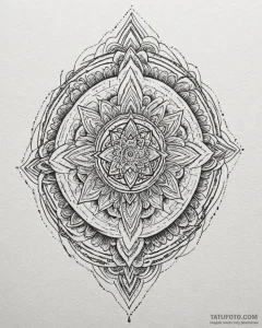 Tattoo sketch a magical warding symbol glowin... - эскиз тату (№1753061941_0, 21.07.2025 01:39) — Tatufoto.com