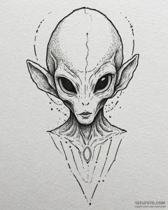 Tattoo design an abstract alien language or s... - эскиз тату (№1753062355_0, 21.07.2025 01:45) — Tatufoto.com