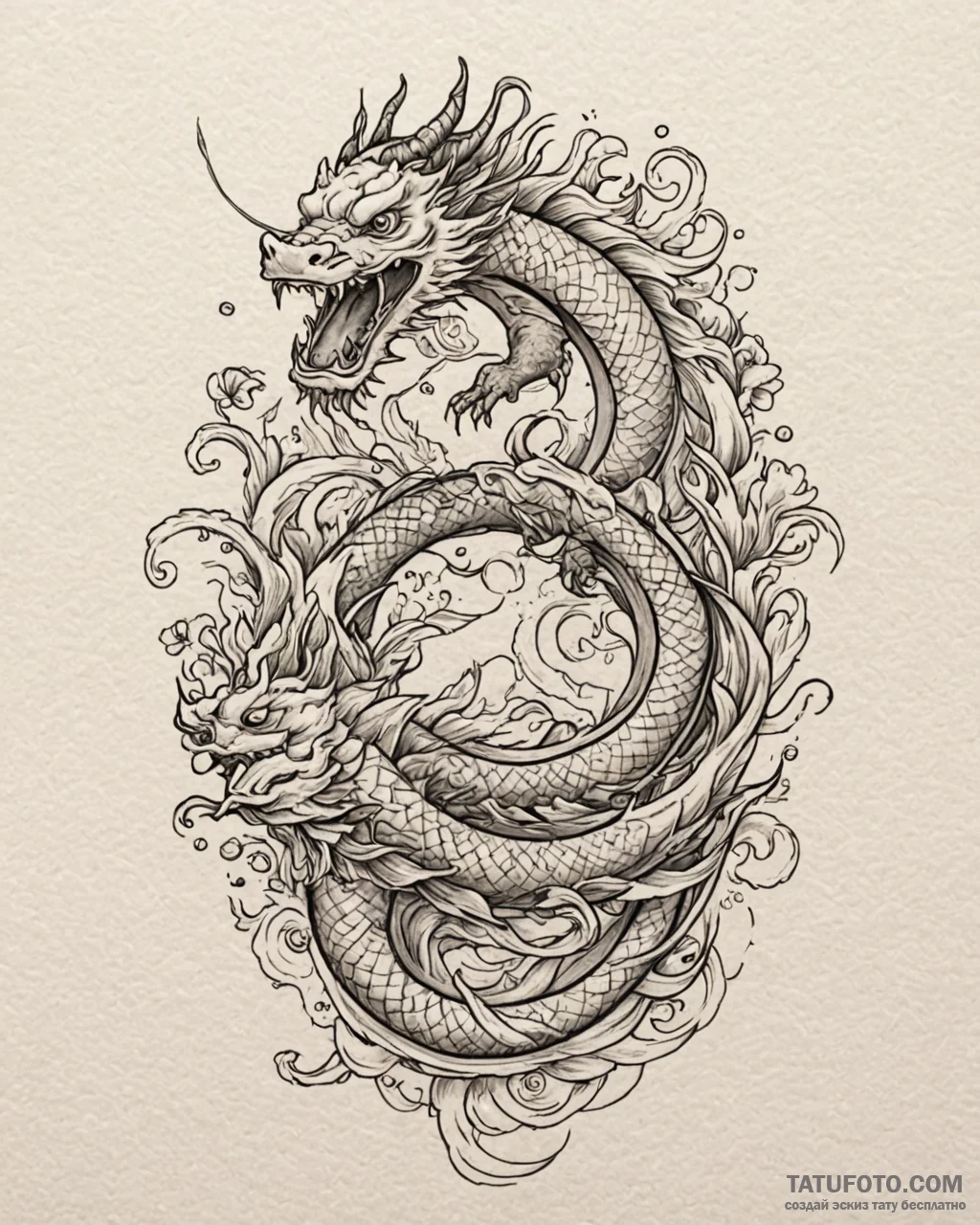 Tattoo design a realistic depiction of an anc... - эскиз тату (№1753063097_0, 21.07.2025 01:58) — Tatufoto.com