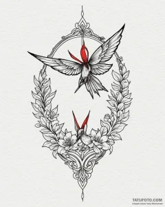 Tattoo design a tiny paper crane., tattoo dra... - эскиз тату (№1753063428_0, 21.07.2025 02:03) — Tatufoto.com