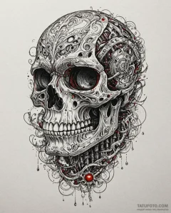 122. a linework tattoo of the t-800 endoskele... - эскиз тату (№1753064169_0, 21.07.2025 02:16) — Tatufoto.com