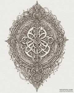 Tattoo design a futuristic medical symbol for... - эскиз тату (№1753064579_0, 21.07.2025 02:22) — Tatufoto.com