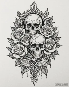 Tattoo design a symbol of unbreakable knotwor... - эскиз тату (№1753064661_0, 21.07.2025 02:24) — Tatufoto.com