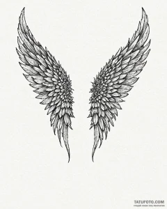 Angel wings, concept art for tattoo, dotwork... - эскиз тату (№1753065318_0, 21.07.2025 02:35) — Tatufoto.com