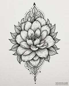 Tattoo design a single glowing pixel blackwor... - эскиз тату (№1753066143_0, 21.07.2025 02:49) — Tatufoto.com