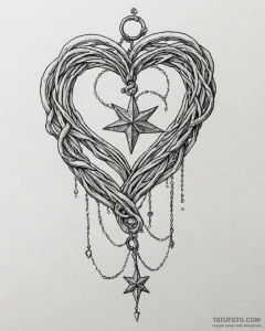 Tattoo design a delicate chain draped across... - эскиз тату (№1753066225_0, 21.07.2025 02:50) — Tatufoto.com