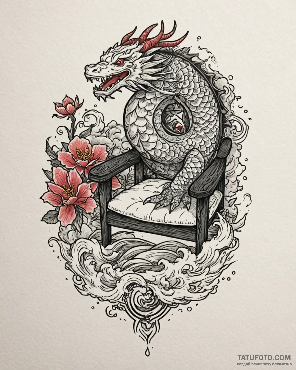 Tattoo sketch a stylized gamer chair with erg… — эскиз тату (№1753067395_0, 21.07.2025 03:09) — Tatufoto.com