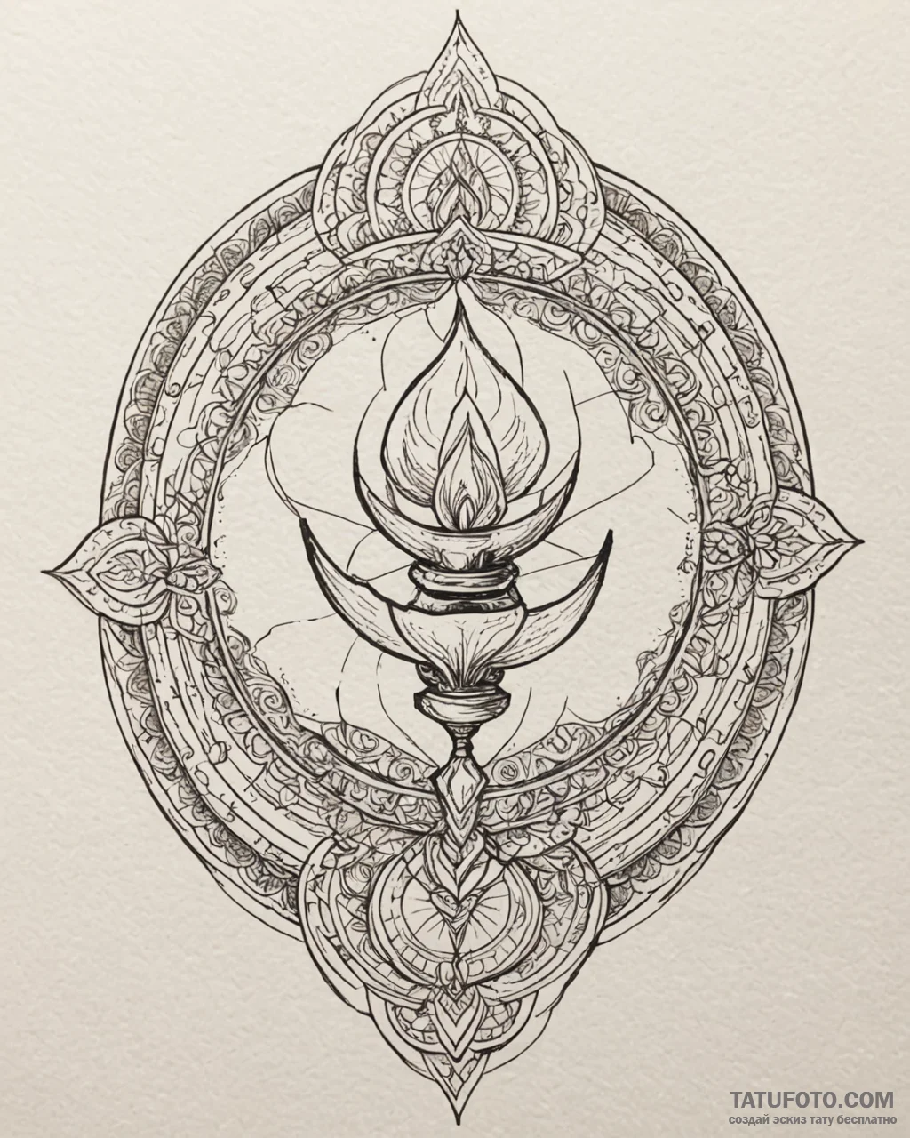 A neo-traditional tattoo of a djinn emerging... - эскиз тату (№1753069375_0, 21.07.2025 03:42) — Tatufoto.com