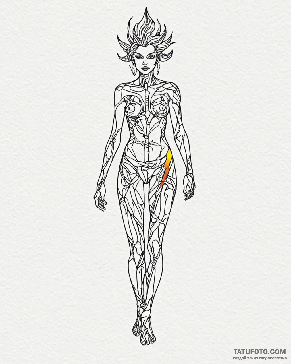 Tattoo sketch a single, dramatic shadow cast… — эскиз тату (№1753071770_0, 21.07.2025 04:22) — Tatufoto.com