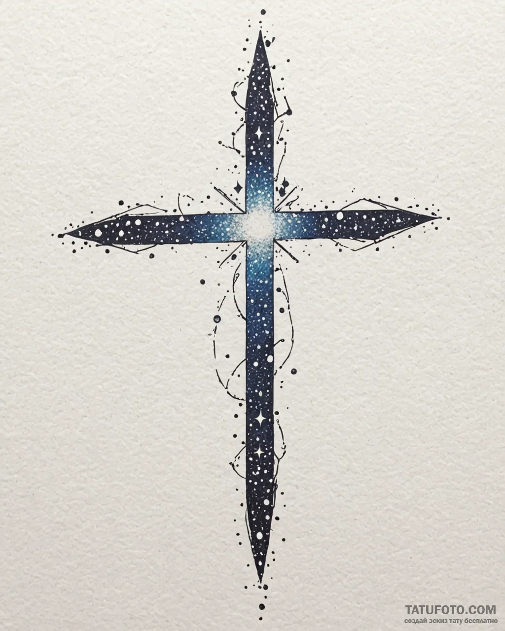 Tattoo design a tiny, almost invisible conste... - эскиз тату (№1753074489_0, 21.07.2025 05:08) — Tatufoto.com