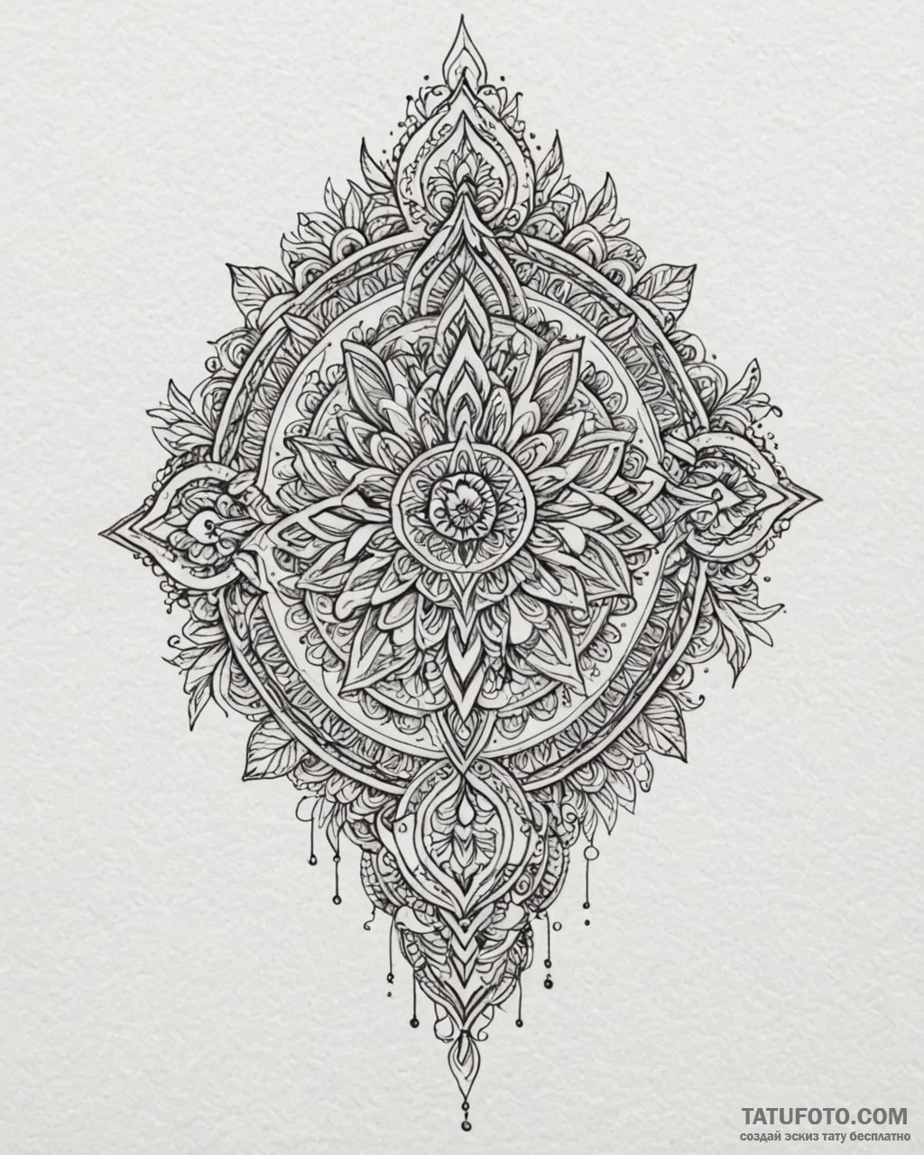 Tattoo sketch: a cluster of lunitsa symbols,... - эскиз тату (№1753076480_0, 21.07.2025 05:41) — Tatufoto.com