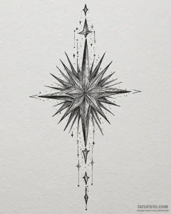 Tattoo design a starlit night sky, with a sin... - эскиз тату (№1753076646_0, 21.07.2025 05:44) — Tatufoto.com